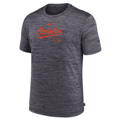 Baltimore Orioles Authentic Collection Velocity Performance Practice T-Shirt - Charcoal | Nike