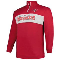 NFL Tampa Bay Buccaneers Profile Big & Tall Fleece Quarter-Zip Jacket