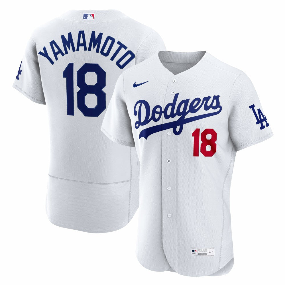 Yoshinobu Yamamoto Los Angeles Dodgers Home Authentic Jersey - White | Nike