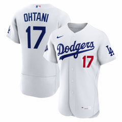 Shohei Ohtani Los Angeles Dodgers Home Authentic Sponsor Patch Jersey - White | Nike