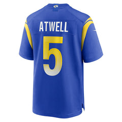 NFL Los Angeles Rams Tutu Atwell Home Game Jersey