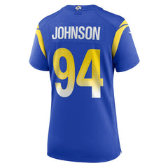 NFL Los Angeles Rams Desjuan Johnson Women's Home Game Jersey