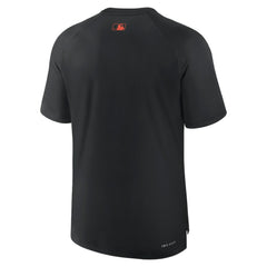Baltimore Orioles Authentic Collection Pregame Raglan Performance T-Shirt - Black | Nike