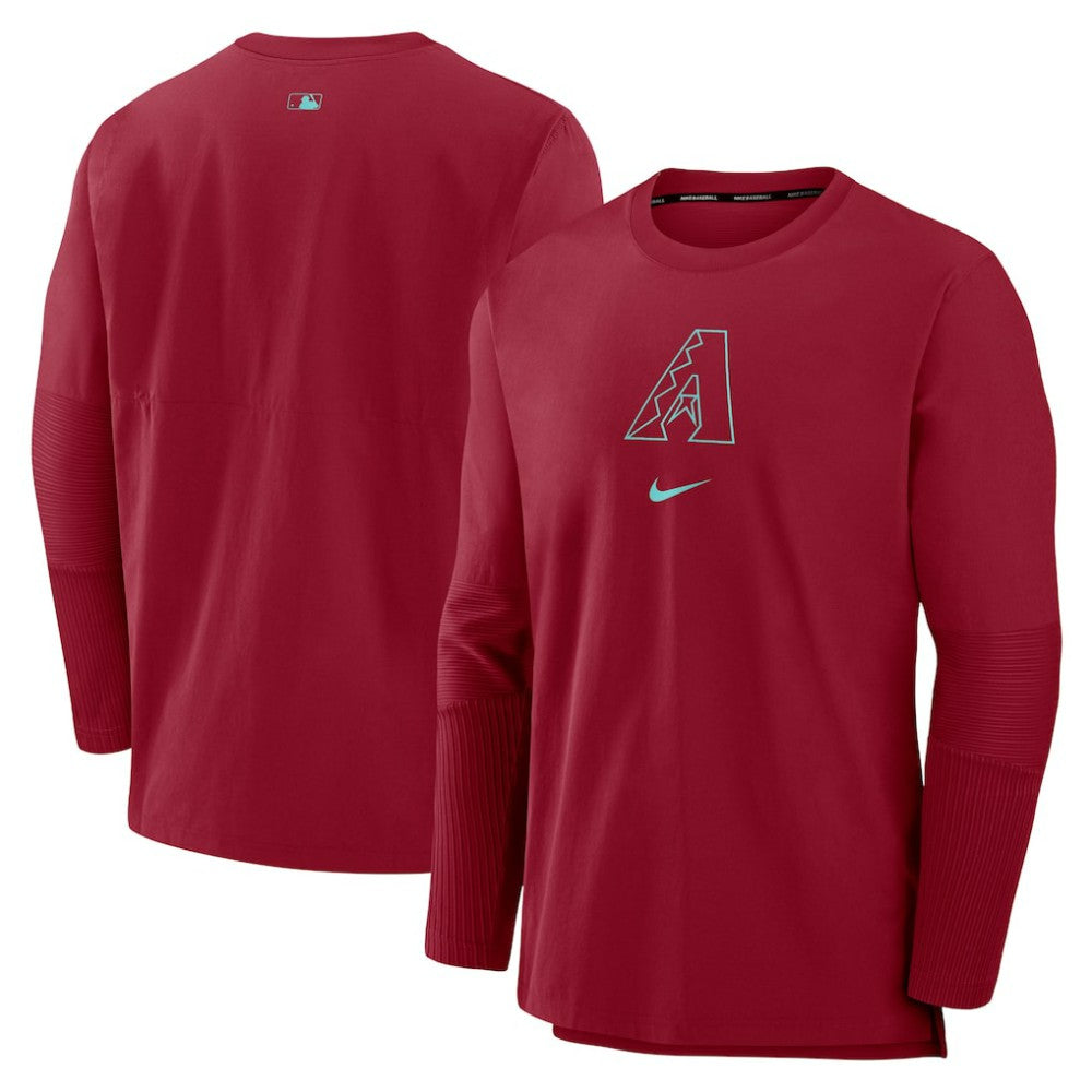 Arizona Diamondbacks Authentic Collection Player Dri-FIT Lightweight Pullover - Red | Nike