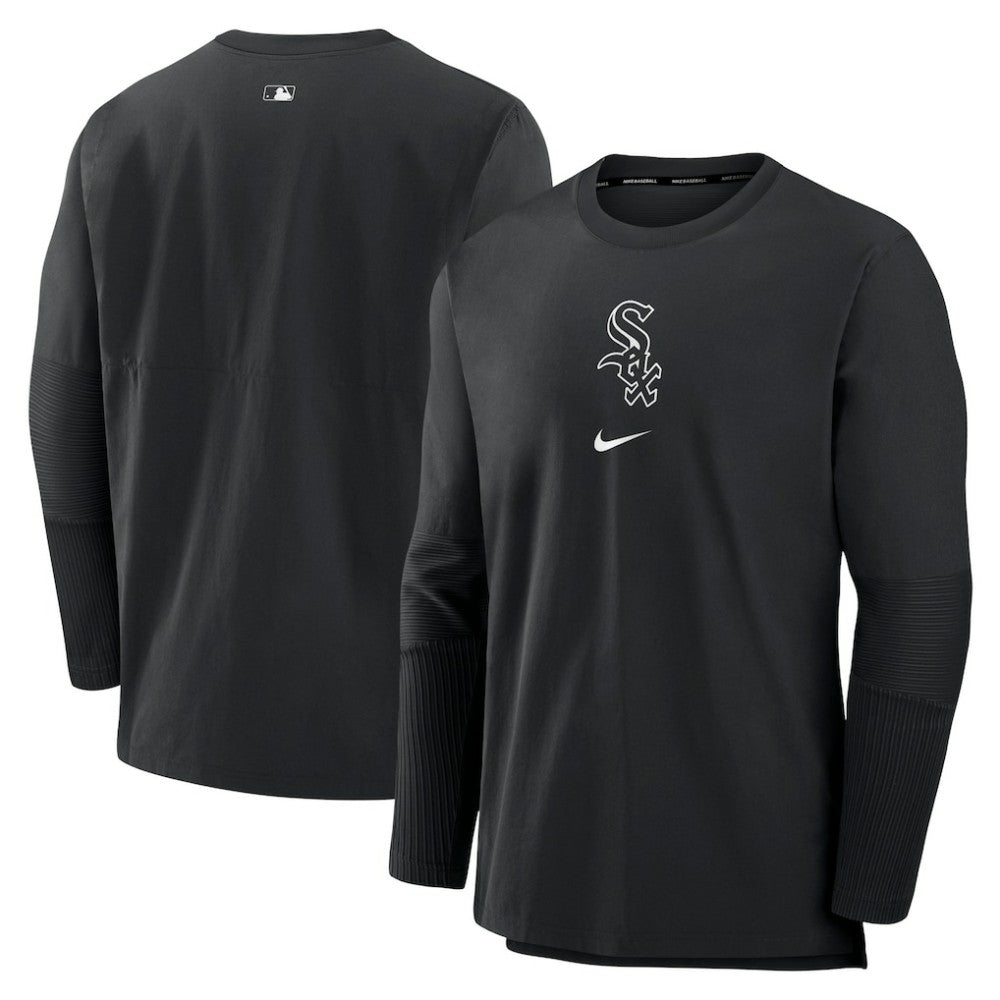 Chicago White Sox Authentic Collection Player Dri-FIT Lightweight Pullover - Black | Nike