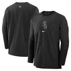 Chicago White Sox Authentic Collection Player Dri-FIT Lightweight Pullover - Black | Nike