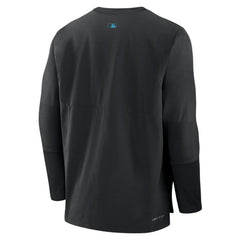 Miami Marlins Authentic Collection Player Dri-FIT Lightweight Pullover - Black | Nike