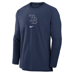 Tampa Bay Rays Authentic Collection Player Dri-FIT Lightweight Pullover - Navy | Nike