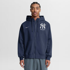 New York Yankees Primetime Lockup Full-Zip Hoodie - Navy | Nike