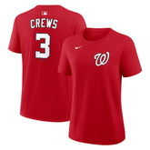 Dylan Crews Washington Nationals Women's Name & Number T-Shirt - Red | Nike