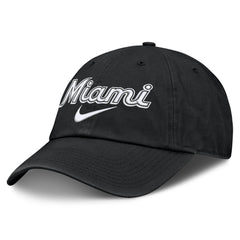 Miami Marlins Primetime Club Adjustable Hat - Black | Nike