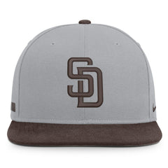 San Diego Padres Primetime Pro Dri-FIT Snapback Hat - Gray/Brown | Nike