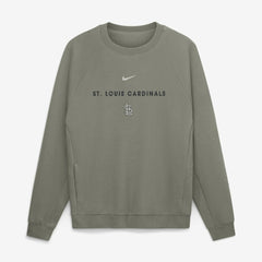 St. Louis Cardinals Statement Primary Raglan Dri-FIT Sweatshirt - Olive | Nike