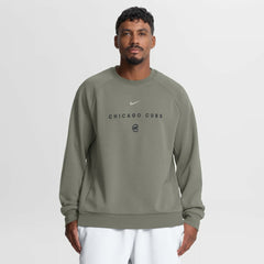 Chicago Cubs Statement Primary Raglan Dri-FIT Sweatshirt - Olive | Nike