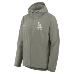 Los Angeles Dodgers Unlimited Packable Full-Zip Hooded Jacket - Olive | Nike