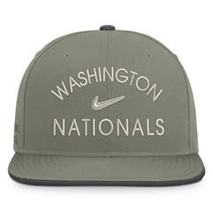 Washington Nationals Pro Dri-FIT Snapback Hat - Olive | Nike