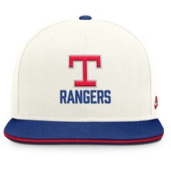 Texas Rangers Cooperstown Pro Dri-FIT Snapback Hat - Cream/Royal | Nike