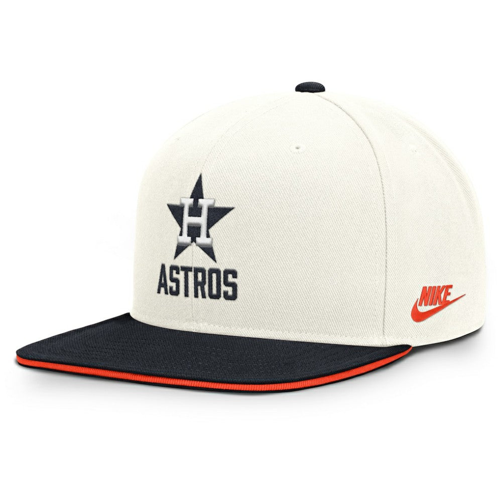 Houston Astros Cooperstown Pro Dri-FIT Snapback Hat - Cream/Navy | Nike