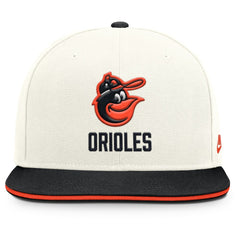 Baltimore Orioles Cooperstown Pro Dri-FIT Snapback Hat - Cream/Black | Nike
