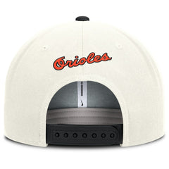Baltimore Orioles Cooperstown Pro Dri-FIT Snapback Hat - Cream/Black | Nike