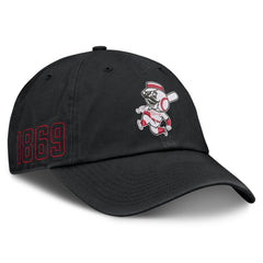 Cincinnati Reds Cooperstown Club Adjustable Hat - Black | Nike