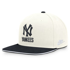 New York Yankees Cooperstown Pro Dri-FIT Snapback Hat - Cream/Navy | Nike