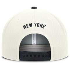 New York Yankees Cooperstown Pro Dri-FIT Snapback Hat - Cream/Navy | Nike
