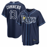 Junior Caminero Tampa Bay Rays Road Replica Jersey - Navy | Nike