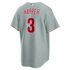 Bryce Harper Philadelphia Phillies Road Replica Jersey - Gray | Nike