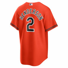 Gunnar Henderson Baltimore Orioles Alternate 2 Replica Jersey - Orange | Nike