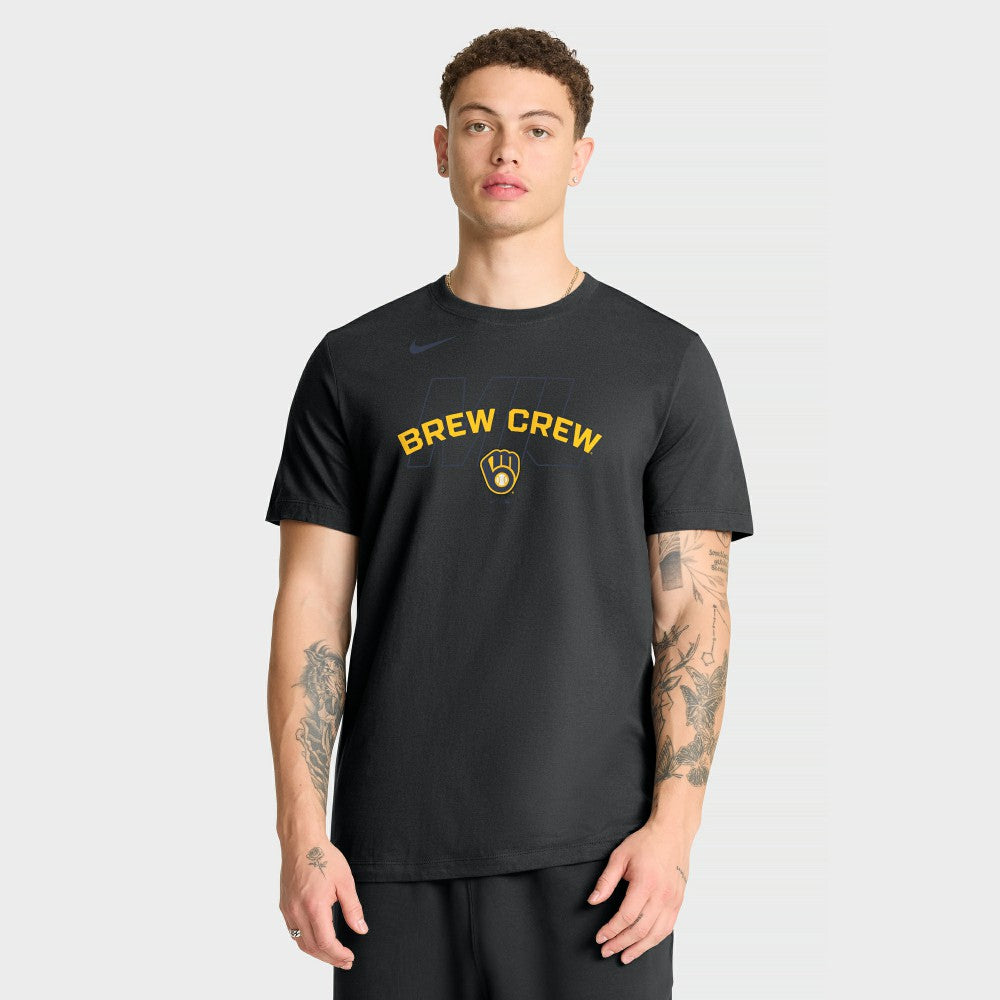Milwaukee Brewers Primetime Fashion T-Shirt - Black | Nike