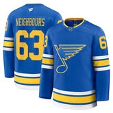 Jake Neighbours St. Louis Blues Fanatics Home Premium Jersey