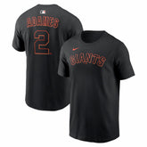 Willy Adames San Francisco Giants Home Name & Number T-Shirt - Black | Nike