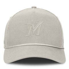 Miami Marlins Undertone A-Frame Adjustable Hat - Stone