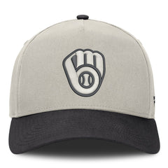 Milwaukee Brewers Wonder A-Frame Adjustable Hat - Stone/Graphite