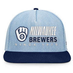 Milwaukee Brewers Twinbill Snapback Hat - Denim