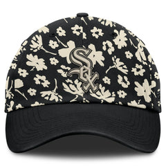 Chicago White Sox Women's Blossom Adjustable Hat - Black
