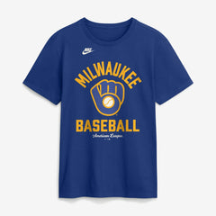Milwaukee Brewers Cooperstown Collection T-Shirt - Royal | Nike
