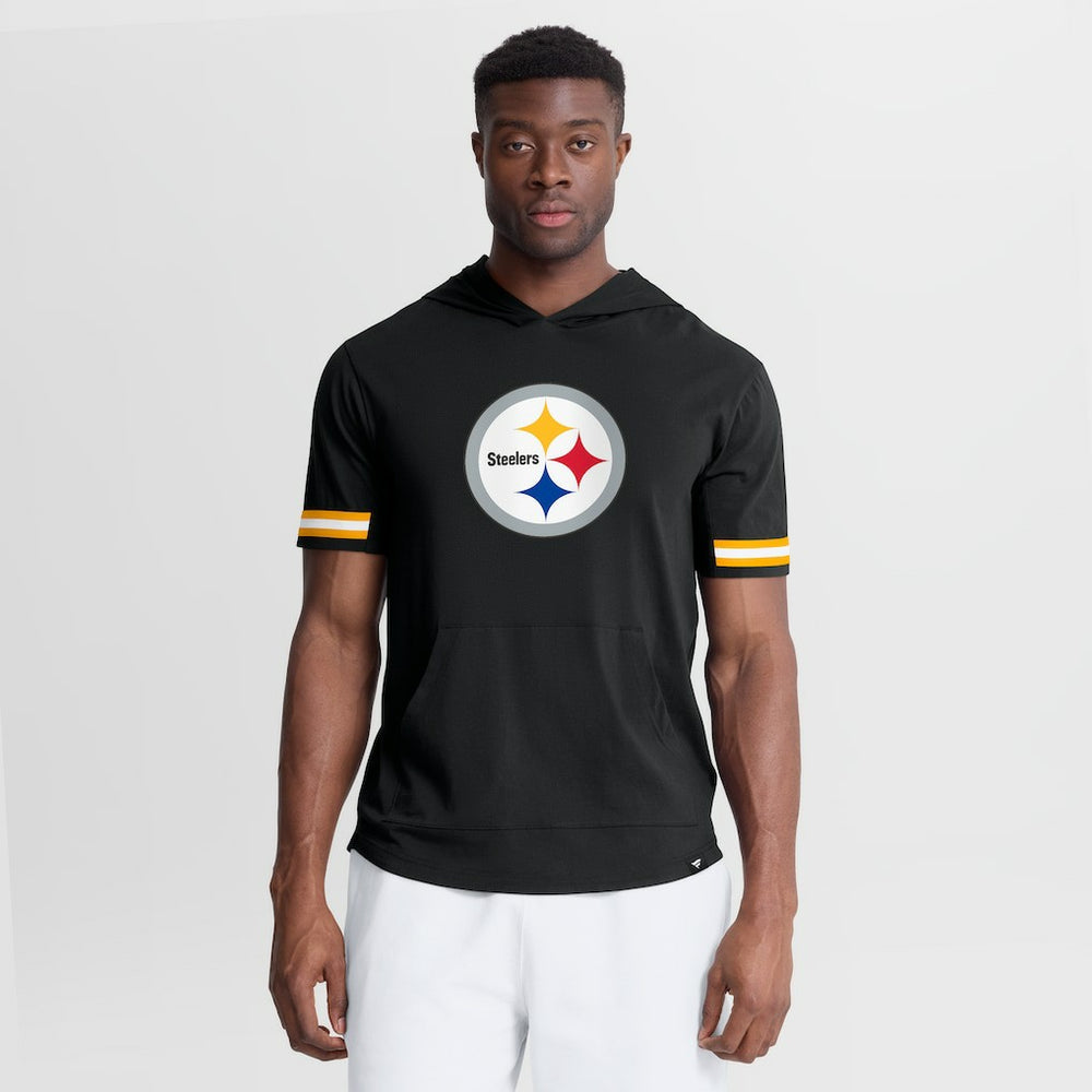 NFL Pittsburgh Steelers Optimal Play Short Sleeve Hooded T-Shirt