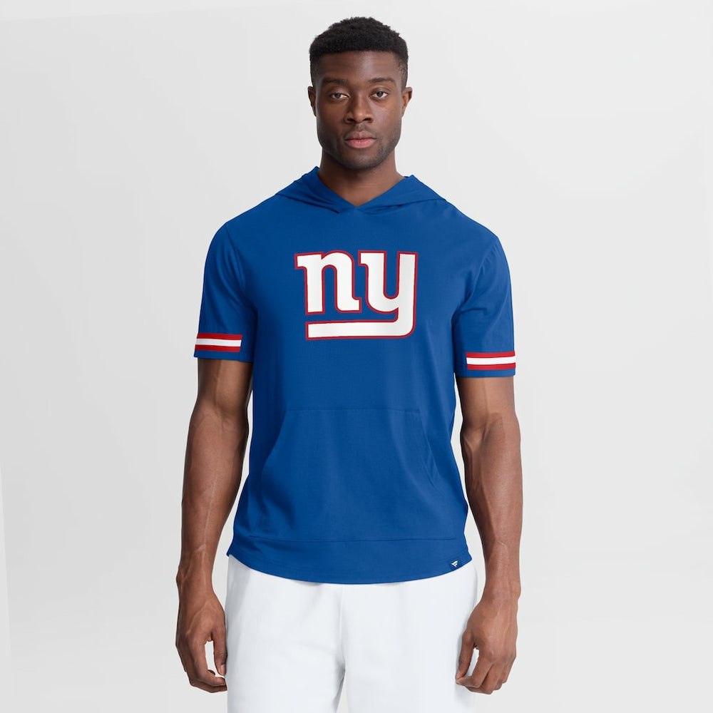 NFL New York Giants Optimal Play Short Sleeve Hooded T-Shirt