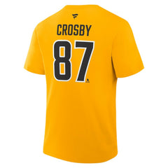 Sidney Crosby Pittsburgh Penguins Fanatics Authentic Stack Name & Number T-Shirt