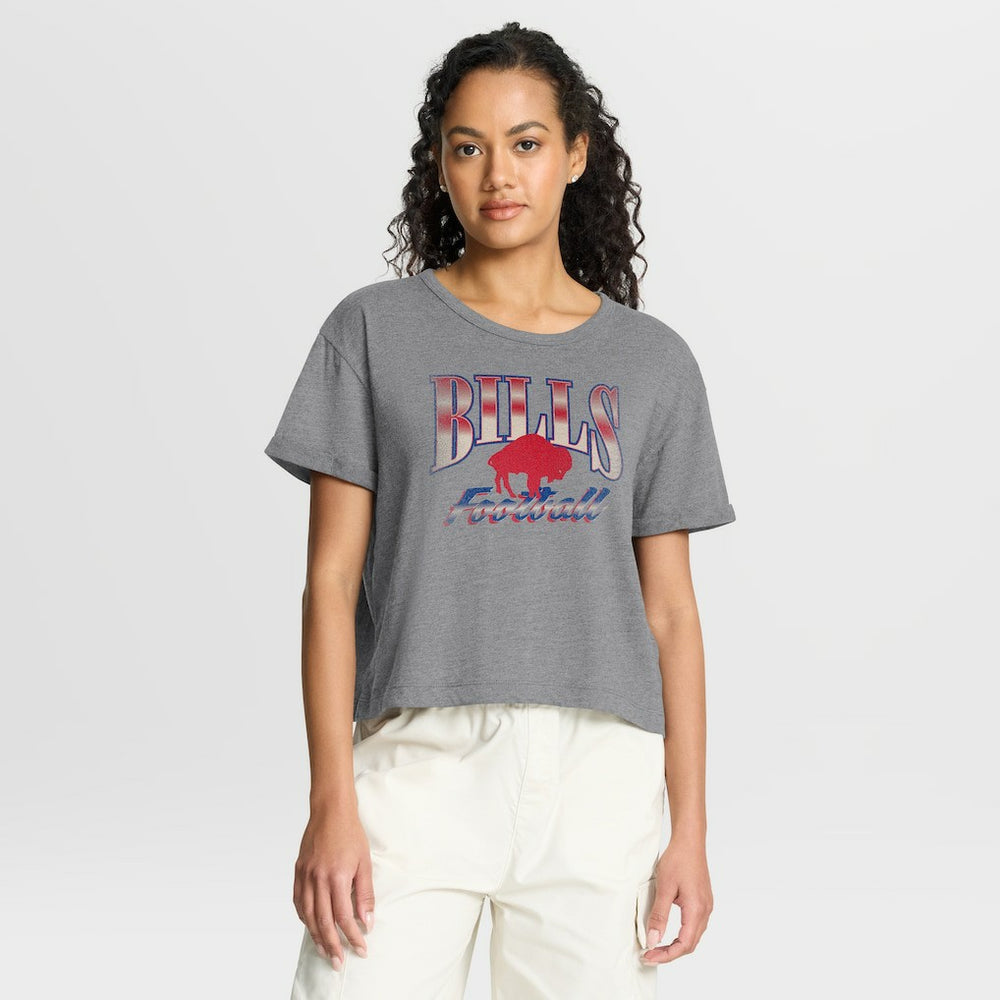 NFL Buffalo Bills Women's Overplayed Tribute Tri-Blend Boxy T-Shirt