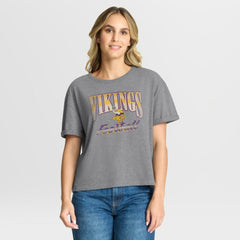 NFL Minnesota Vikings Women's Overplayed Tribute Tri-Blend Boxy T-Shirt