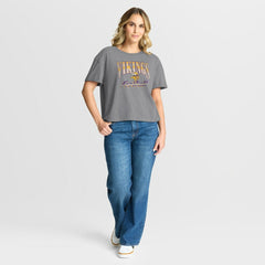 NFL Minnesota Vikings Women's Overplayed Tribute Tri-Blend Boxy T-Shirt