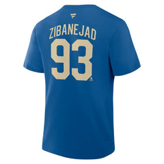 Mika Zibanejad New York Rangers Fanatics Authentic Stack Name & Number T-Shirt