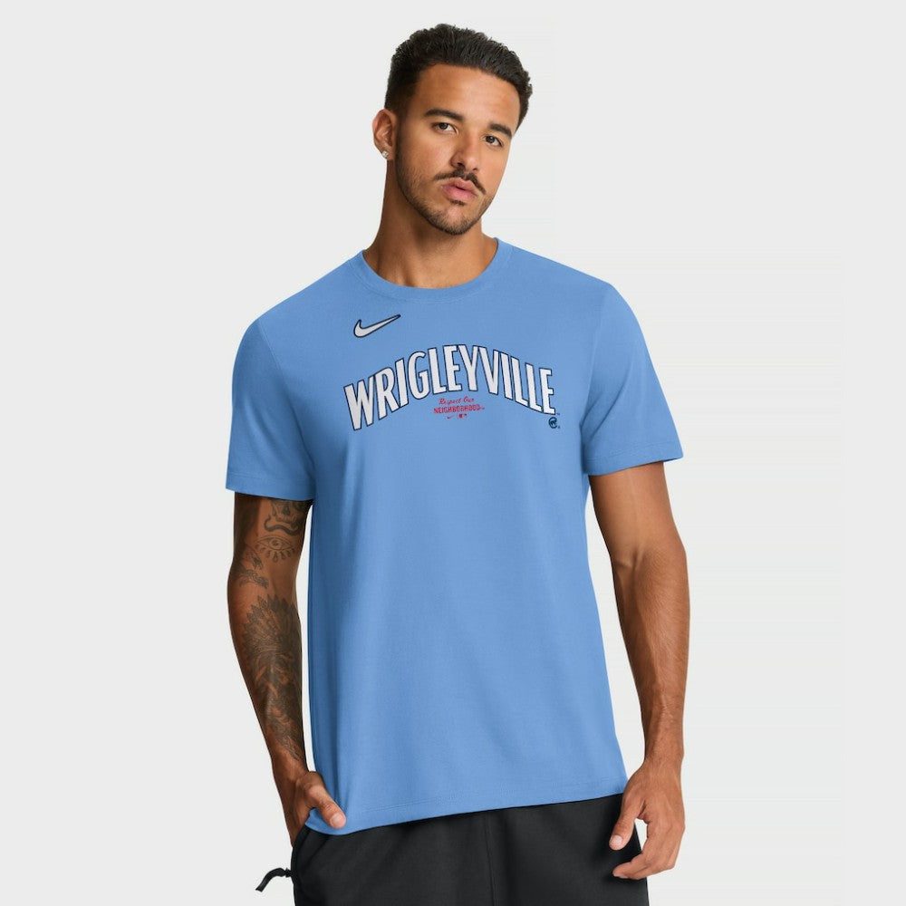 Chicago Cubs City Connect Large Logo T-Shirt - Light Blue | Nike