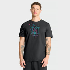 Miami Marlins City Connect Large Logo T-Shirt - Black | Nike