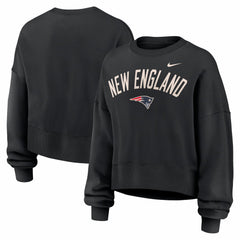 NFL New England Patriots Women's Oversized High Hip Legacy Arch Phoenix Fleece Sweatshirt