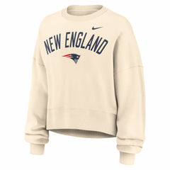 NFL New England Patriots Women's Oversized High Hip Legacy Arch Phoenix Fleece Sweatshirt