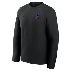 New York Mets Tech Fleece Raglan Sweatshirt - Black | Nike